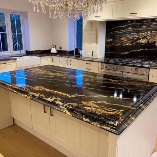 Titan Gold Granite – Premium Brazilian Granite for Luxurious Interiors - Image 3