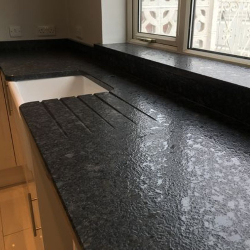 Black Lappato Granite-Premium Jet Black Lappato Granite